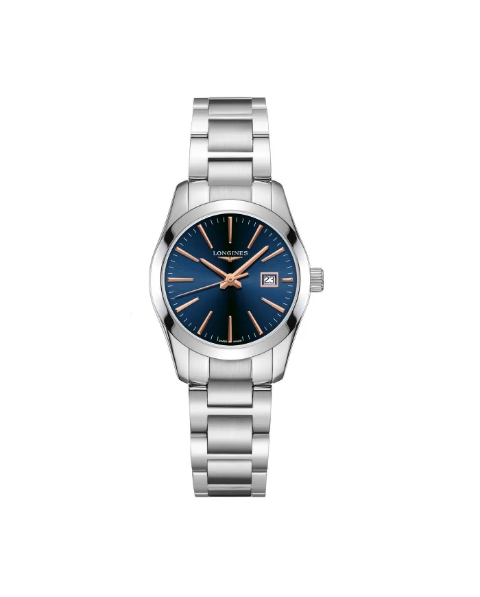 Orologio da Donna Longines Conquest Classic con Quadrante Blu e Bracciale in Acciaio
