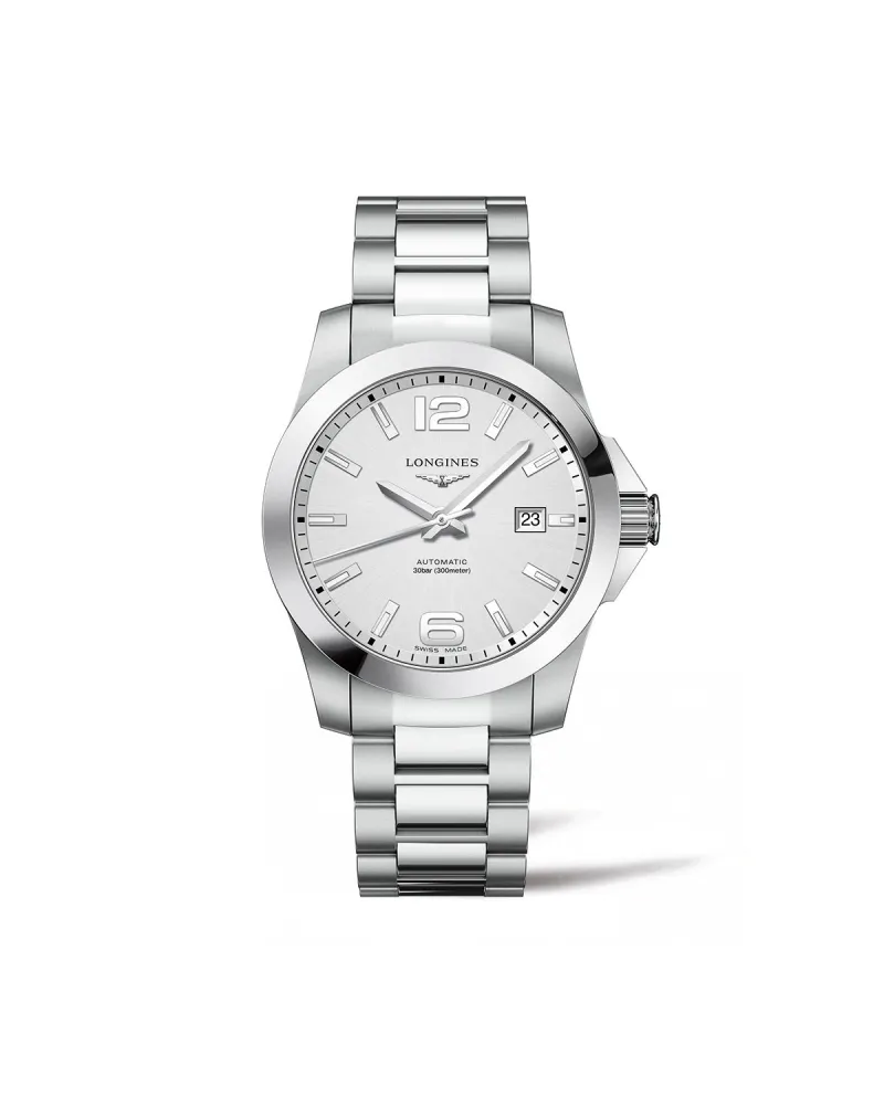 Orologio Longines Conquest con Quadrante Argento e Bracciale in Acciaio |  Gioielleria Casella | Orologi automatici
