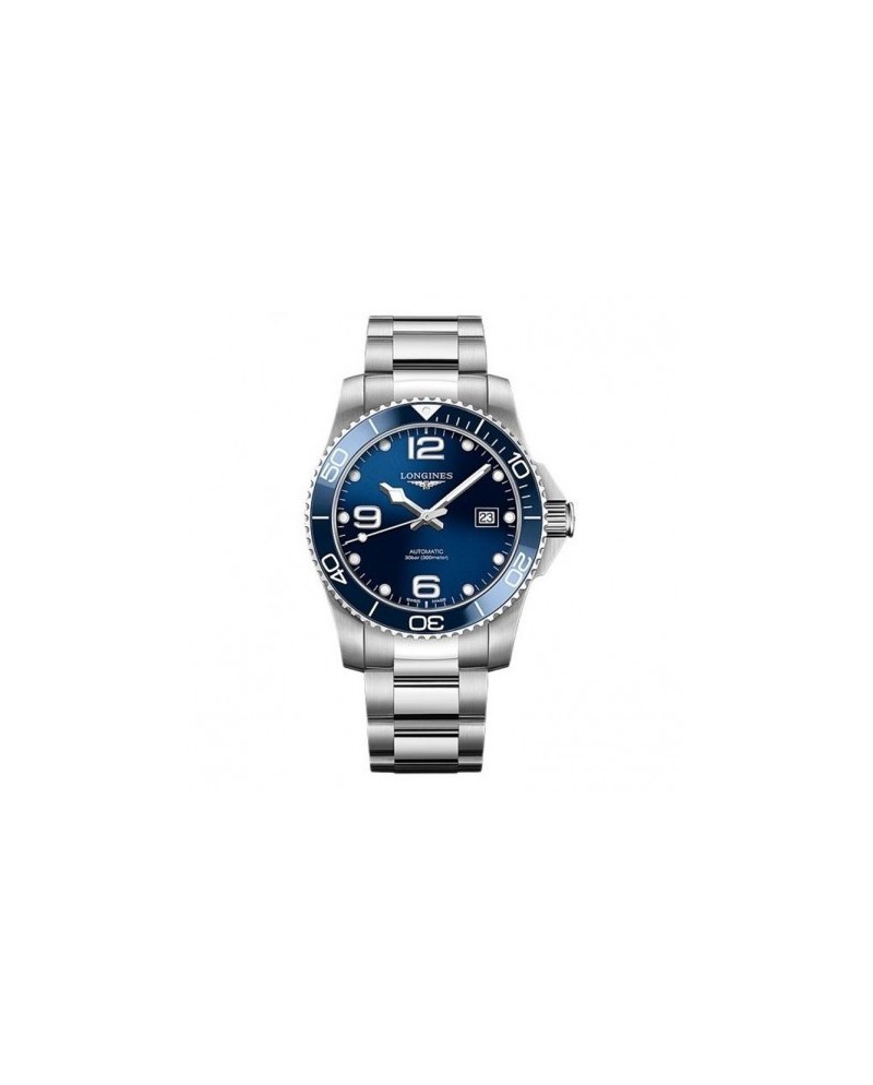 Montre Longines HydroConquest avec cadran bleu et bracelet en acier de 43 mm