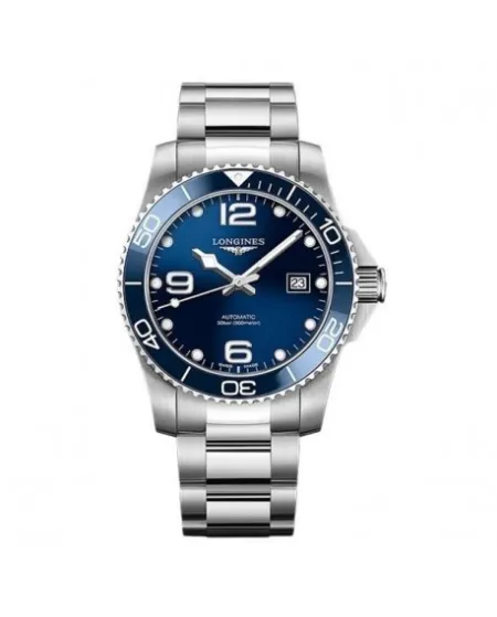 Montre Longines HydroConquest avec cadran bleu et bracelet en acier de 43 mm