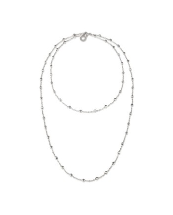 Collana Chantecler Et Voilà Pallinata in Argento con Logo Pendente cm 90