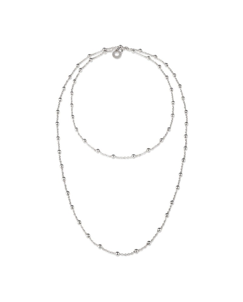 Collier Chantecler Et Voilà en argent avec pendentif logo, 90 cm