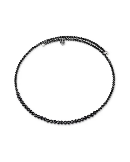 Chantecler Et Voilà Choker Necklace in Black Spinel and Silver