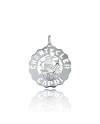 Chantecler Et Voilà Grand pendentif carré en argent