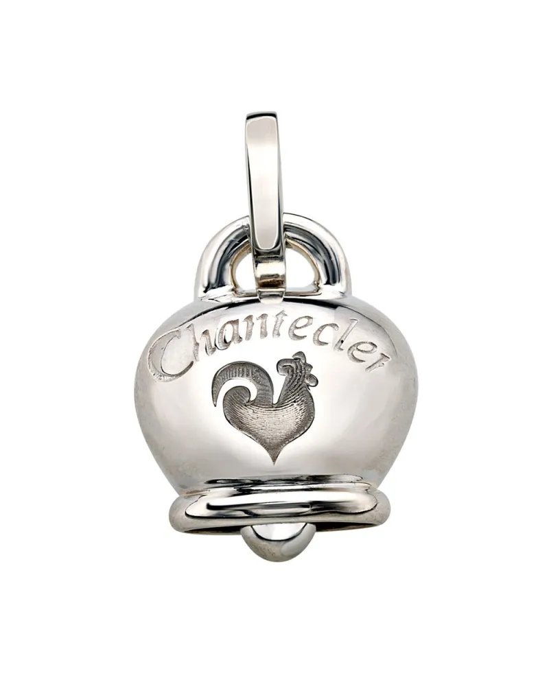 Chantecler Et Voilà Grand pendentif cloche en argent