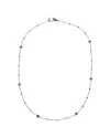 Collana Chantecler Capri Oro Bianco, Diamanti Bianchi e Rubini