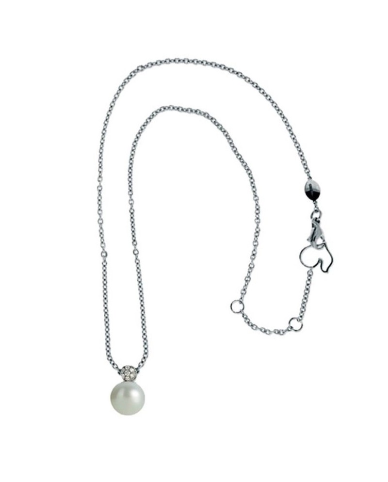 Chantecler Bon Bon Necklace in White Gold, Diamonds and Pearl Fwp