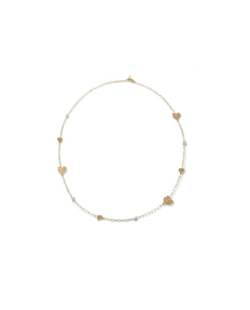 Collier Chantecler Anima avec symboles de coq en or jaune et diamants 50 - 55 cm