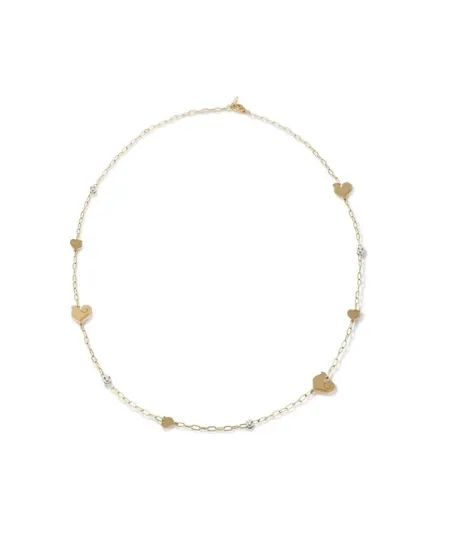 Chantecler Anima Necklace with Rooster Symbols in Yellow Gold and Diamonds 50 - 55 cm