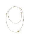 Collier Chantecler Anima avec symboles en or jaune et diamants 100 cm