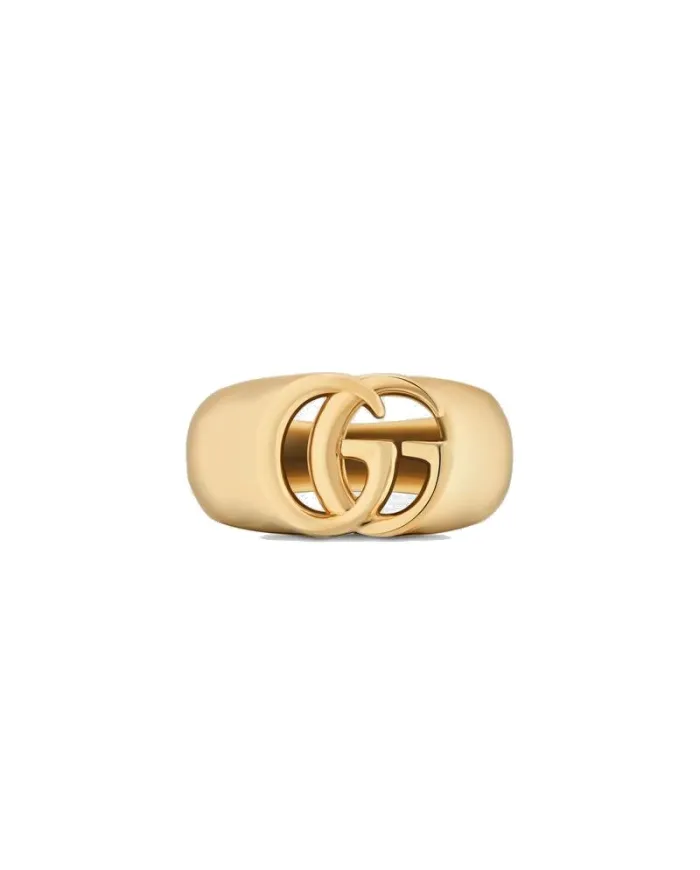 Bague Gucci Chevalier GG Running Pinky en or jaune