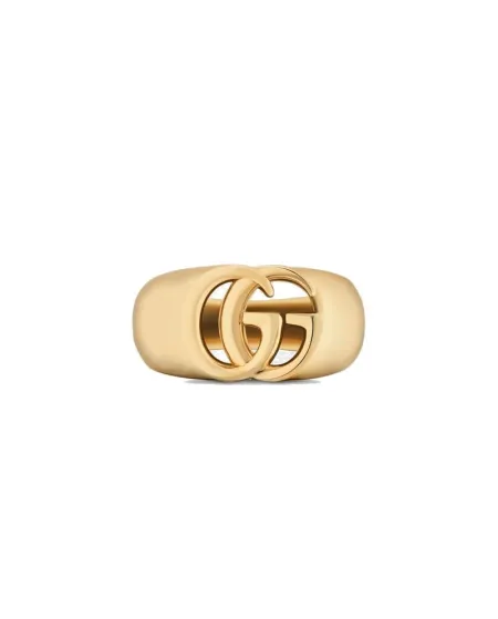 Gucci Chevalier GG Running Pinky Ring in Yellow Gold
