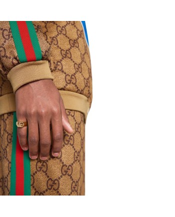 Gucci Chevalier GG Running Pinky Ring in Yellow Gold