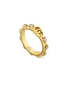 Bague Gucci GG Running en or jaune avec diamants blancs