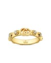 Gucci GG Running Ring in Yellow Gold with White Diamonds