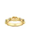 Gucci GG Running Ring in Yellow Gold with White Diamonds