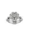Gucci Flora Ring in White Gold with White Diamonds