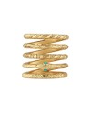 Bague Gucci Ouroboros en or jaune et turquoise