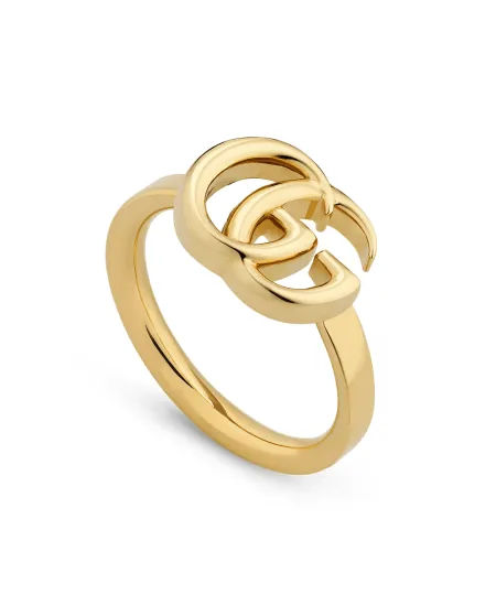Bague Gucci GG Running en or jaune avec grand double G