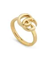 Bague Gucci GG Running en or jaune avec grand double G