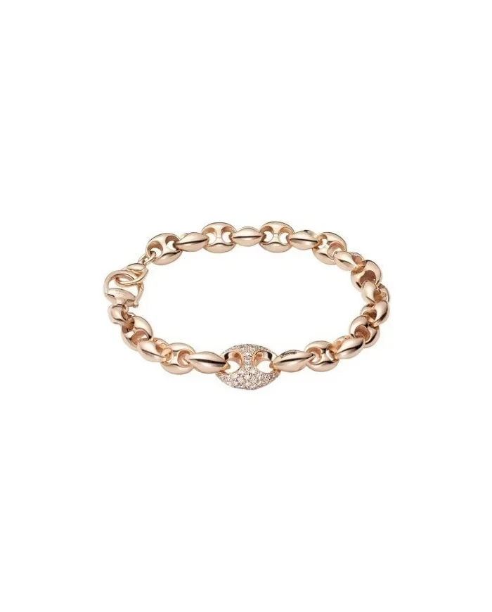 Gucci Marina Chain Bracelet in Rose Gold and Diamonds