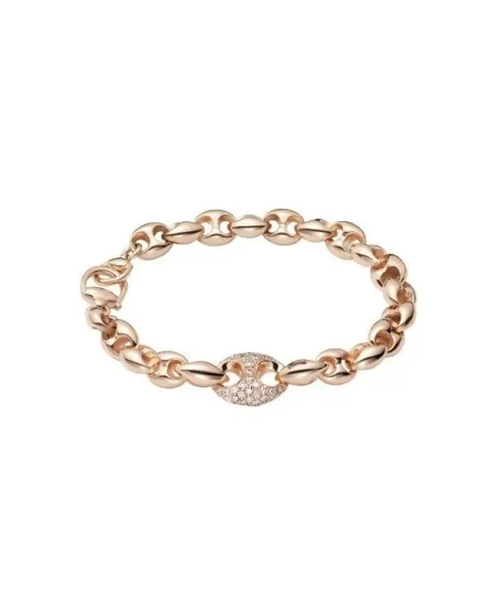 Bracelet Gucci Marina à maillons en or rose et diamants