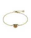 Bracciale Gucci Le Marché des Merveilles in Oro Giallo, con Giada Verde e Diamanti, con Testa di Felino