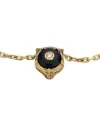 Gucci Le Marché des Merveilles Bracelet in Yellow Gold, with Black Onyx and Diamonds, with Feline Head