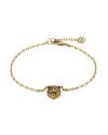Gucci Le Marché des Merveilles Bracelet in Yellow Gold, with Turquoise Stone and Diamonds, with Feline Head
