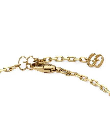 Bracciale Gucci Le Marché des Merveilles in Oro Giallo, con Pietra Turchese e Diamanti, con Testa di Felino
