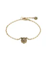 Gucci Le Marché des Merveilles Bracelet in Yellow Gold, with Aquamarine, Tourmaline and Diamonds, with Feline Head