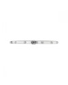 Bracciale Rigido Gucci GG Running in Oro Bianco e Diamanti Bianchi