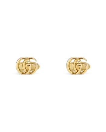 Boutons de manchette Gucci GG Running en or jaune avec logo double G