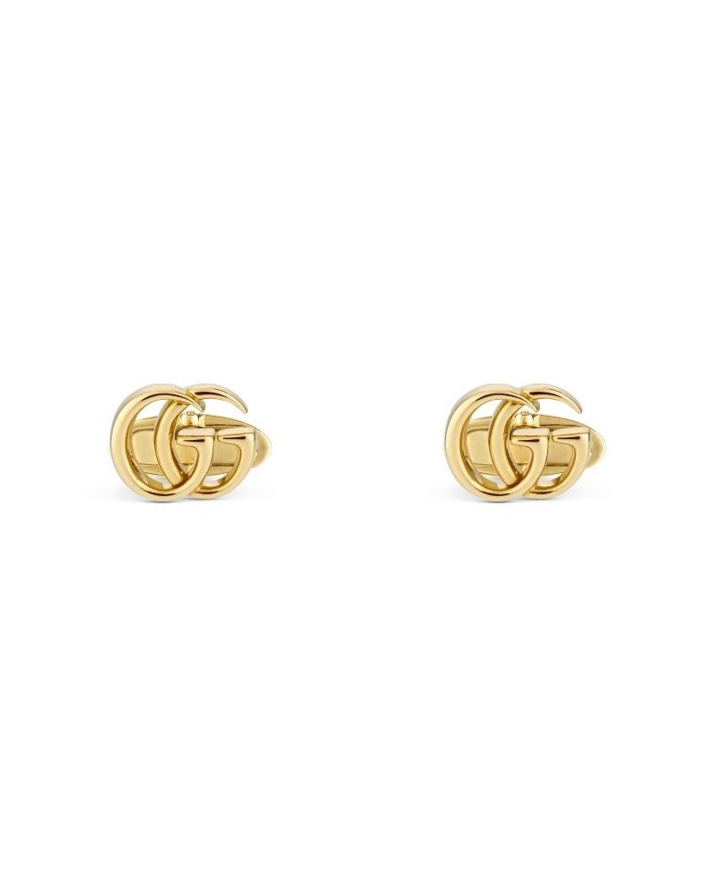 Gucci GG Running Cufflinks in Yellow Gold with Double G Logo