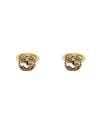 Boutons de manchette Gucci en or jaune avec détail G entrelacé