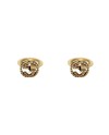 Gemelli Gucci Interlocking in Oro Giallo Lavorato con Detaglio GG