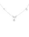 Collier Gucci Flora en or blanc avec diamants et pendentifs
