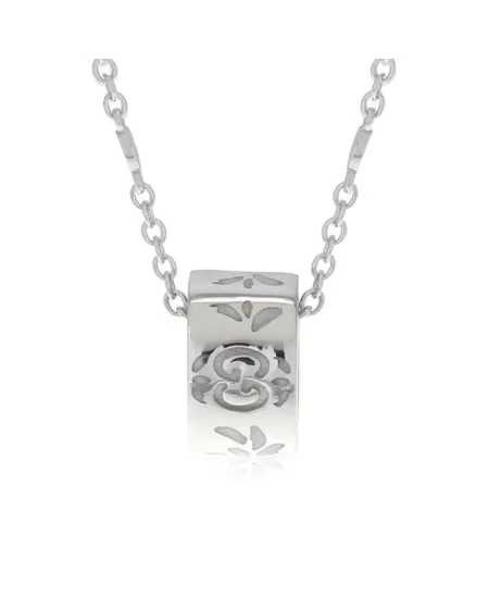 Collana Gucci Icon Blooms In Oro Bianco con Pendente