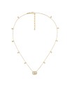 Collier Gucci GG Running en or jaune avec diamants