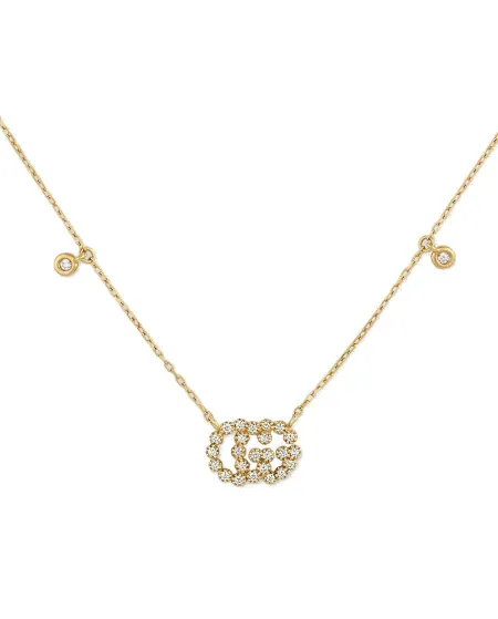 Collana Gucci GG Running in Oro Giallo con Diamanti