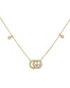 Collier Gucci GG Running en or jaune avec diamants
