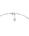 Collana Gucci Flora in Oro Bianco con Diamanti e Perle con Fiore e Logo GG