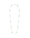 Collier Sautoir Gucci Le Marché des Merveilles en or jaune avec turquoise, cristal de roche et diamants