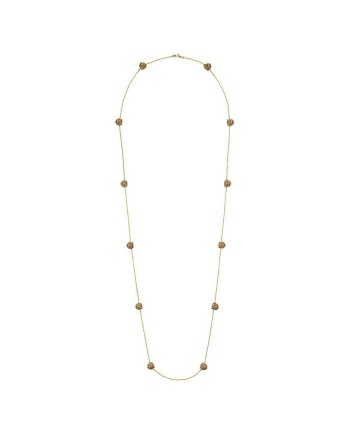 Collier Sautoir Gucci Le Marché des Merveilles en or jaune avec turquoise, cristal de roche et diamants