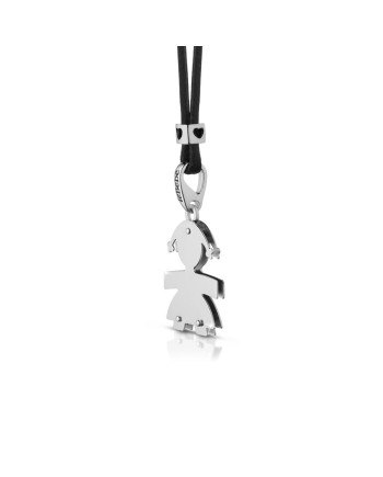 Bijoux Le Bebé Pendentif Femminuccia en or blanc avec cordon LBB 004