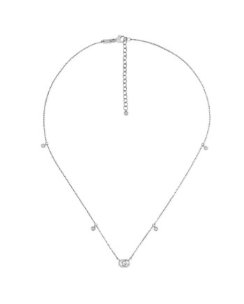 Collana Gucci GG Running in Oro Bianco con Diamanti