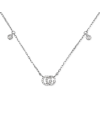 Collana Gucci GG Running in Oro Bianco con Diamanti