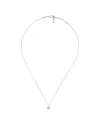 Collana Gucci GG Running in Oro Bianco con Diamante e Ciondolo Doppia G