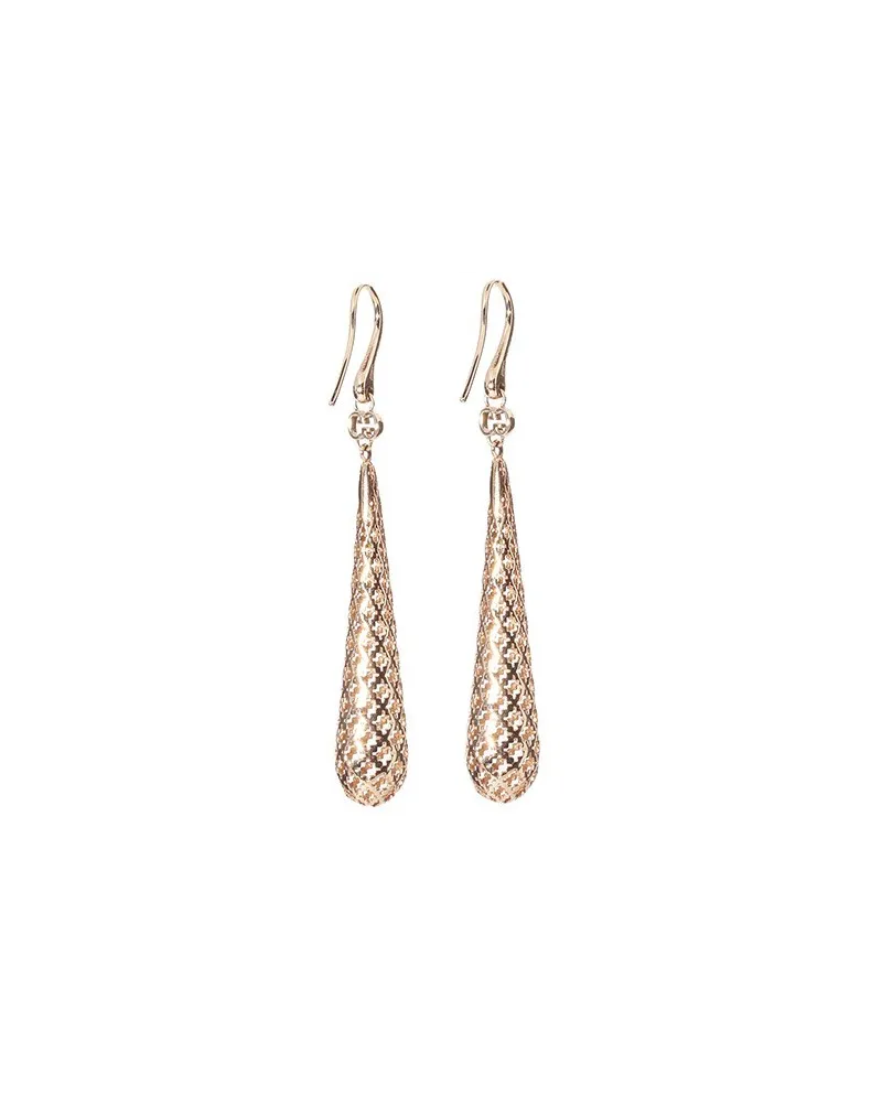 Boucles d'oreilles pendantes Gucci Diamantissima en or rose Boucles d'oreilles pendantes Gucci Diamantissima en or rose