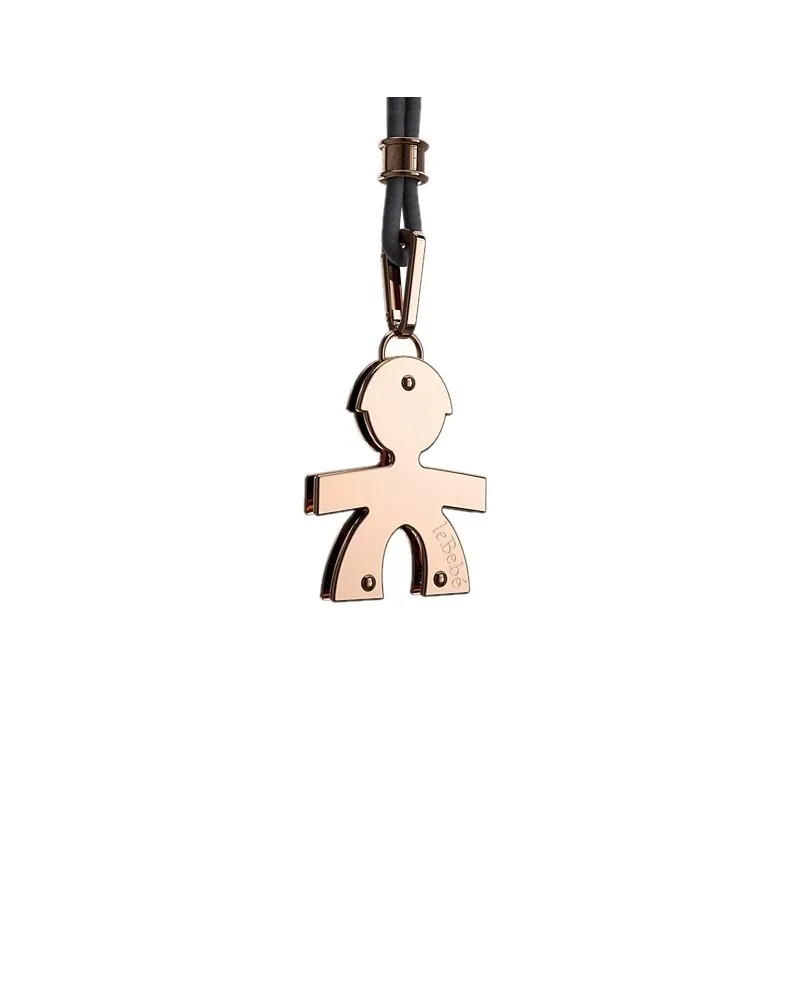 Le Bebé gioielli ciondolo maschietto in oro rosa con cordino LBB 005